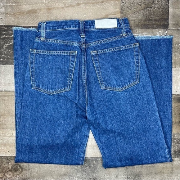 Re/Done Leandra High Waist Wide Leg Crop Jean size 26 - Picture 8 of 16